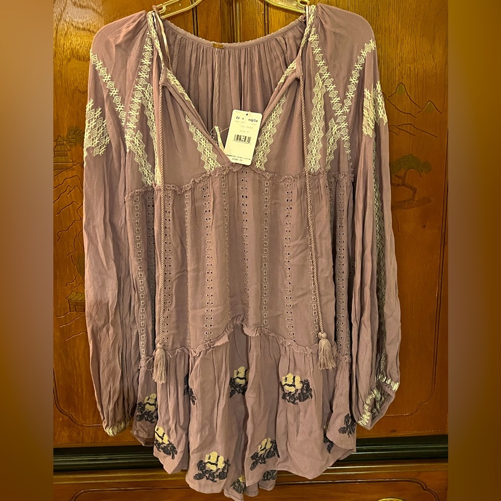 Free People Lilac Field tunic dress size S - NWT ❤️